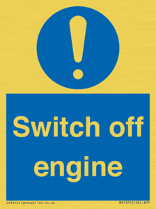 MV7370: Switch off engine