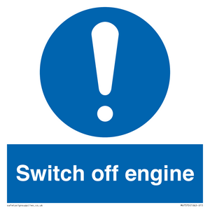 MV7370: Switch off engine