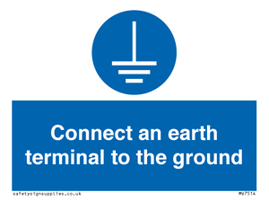 MV7514: Connect an earth terminal to the ground