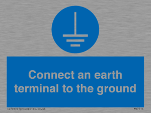 MV7514: Connect an earth terminal to the ground