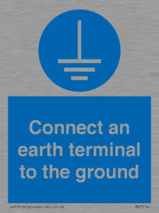 MV7514: Connect an earth terminal to the ground