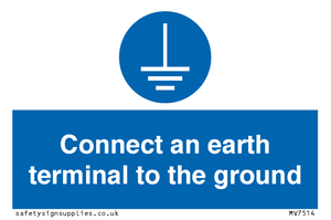 MV7514: Connect an earth terminal to the ground