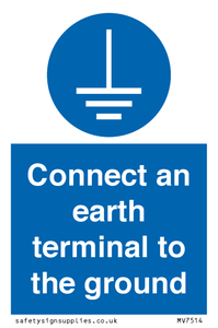 MV7514: Connect an earth terminal to the ground