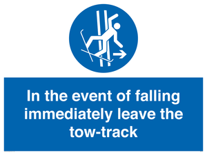 MV7519: In the event of falling immediately leave the tow-track