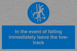 MV7519: In the event of falling immediately leave the tow-track