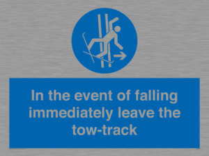 MV7519: In the event of falling immediately leave the tow-track