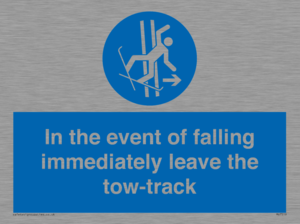 MV7519: In the event of falling immediately leave the tow-track