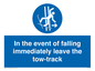 MV7519: In the event of falling immediately leave the tow-track