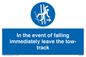 MV7519: In the event of falling immediately leave the tow-track