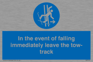 MV7519: In the event of falling immediately leave the tow-track