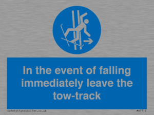 MV7519: In the event of falling immediately leave the tow-track