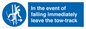 MV7519: In the event of falling immediately leave the tow-track