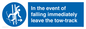 MV7519: In the event of falling immediately leave the tow-track
