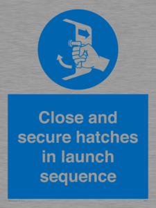 MV7520: Close and secure hatches in launch sequence