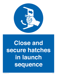 MV7520: Close and secure hatches in launch sequence