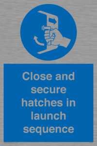 MV7520: Close and secure hatches in launch sequence