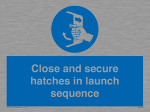 MV7520: Close and secure hatches in launch sequence