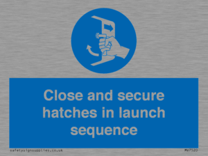 MV7520: Close and secure hatches in launch sequence