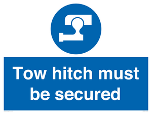 MV7587: Tow hitch must be secured