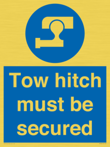 MV7587: Tow hitch must be secured