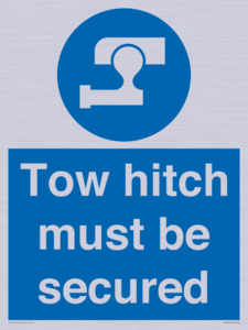 MV7587: Tow hitch must be secured