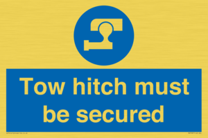 MV7587: Tow hitch must be secured