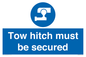 MV7587: Tow hitch must be secured