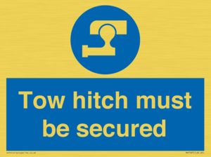 MV7587: Tow hitch must be secured