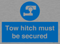 MV7587: Tow hitch must be secured