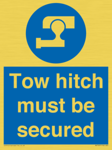 MV7587: Tow hitch must be secured