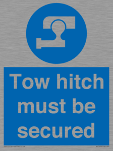 MV7587: Tow hitch must be secured