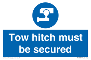 MV7587: Tow hitch must be secured