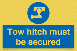 MV7587: Tow hitch must be secured