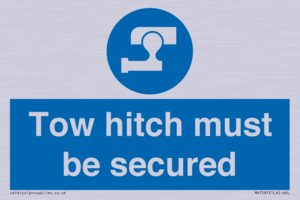 MV7587: Tow hitch must be secured
