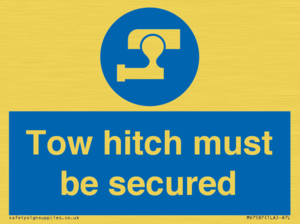 MV7587: Tow hitch must be secured