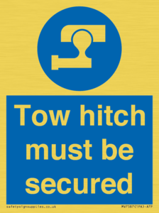 MV7587: Tow hitch must be secured
