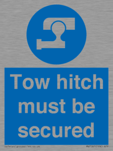 MV7587: Tow hitch must be secured