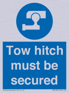 MV7587: Tow hitch must be secured