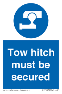 MV7587: Tow hitch must be secured