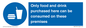 MV7591: Only food and drink purchased here can be consumed on these premises