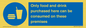 MV7591: Only food and drink purchased here can be consumed on these premises