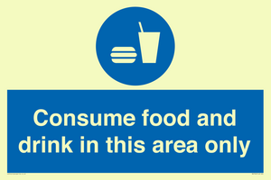 MV7592: Consume food and drink in this area only