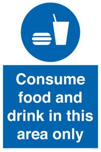 MV7592: Consume food and drink in this area only