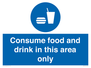 MV7592: Consume food and drink in this area only