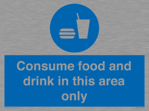 MV7592: Consume food and drink in this area only