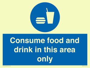 MV7592: Consume food and drink in this area only