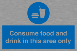 MV7592: Consume food and drink in this area only