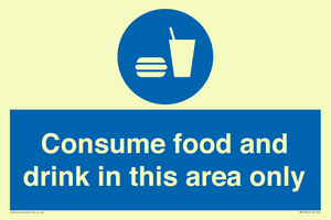 MV7592: Consume food and drink in this area only