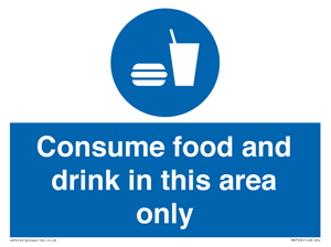 MV7592: Consume food and drink in this area only
