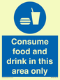 MV7592: Consume food and drink in this area only